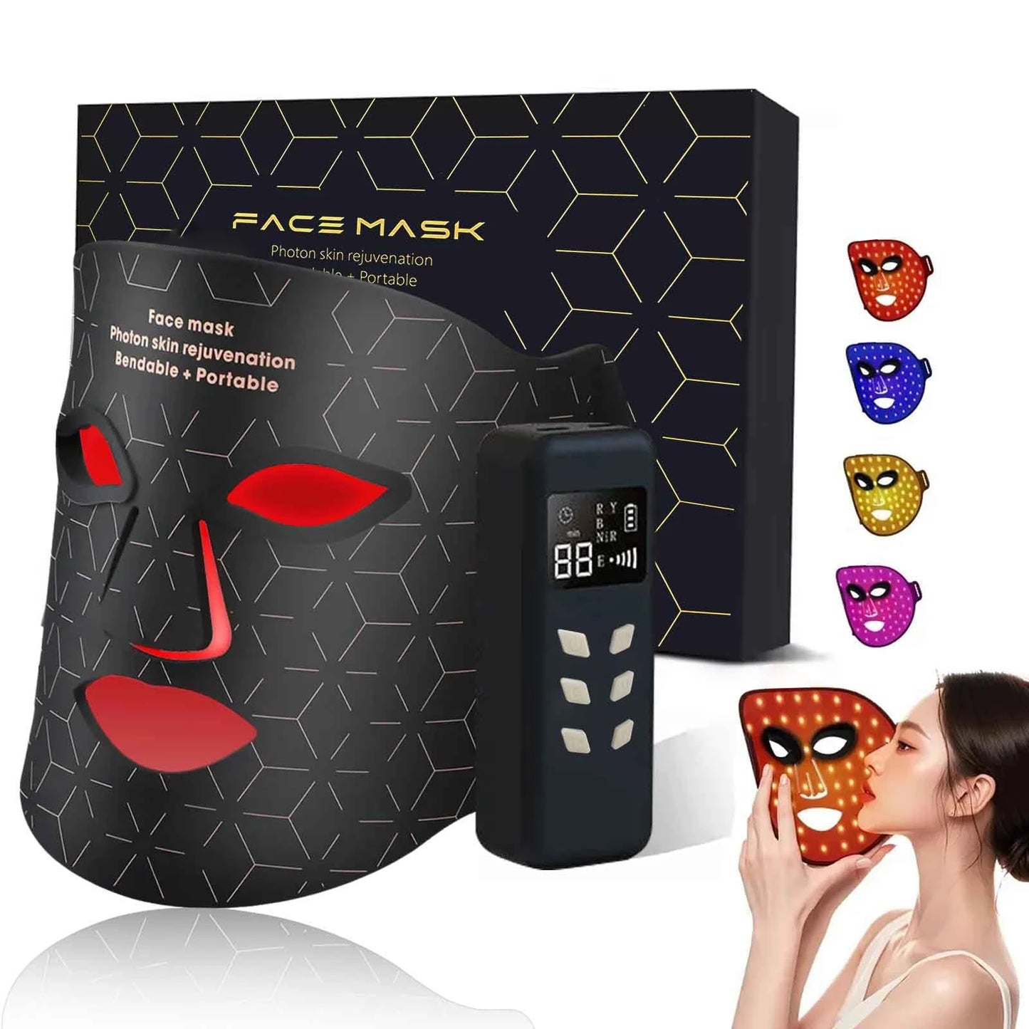 LED Red Light Therapy Face Mask