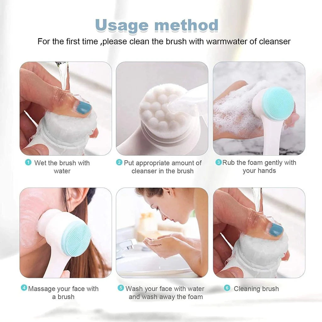 Silicone Face Cleansing Brush | Deep Clean & Glow